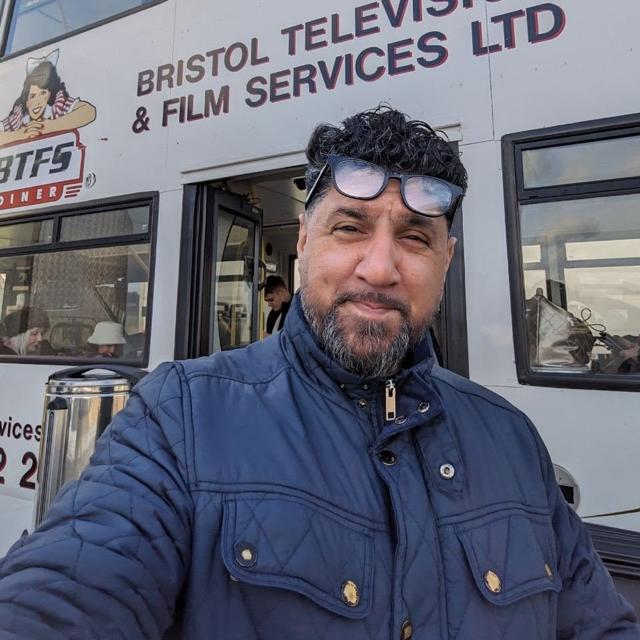Mak Singh on location for 3 Christmas Wishes, 2025