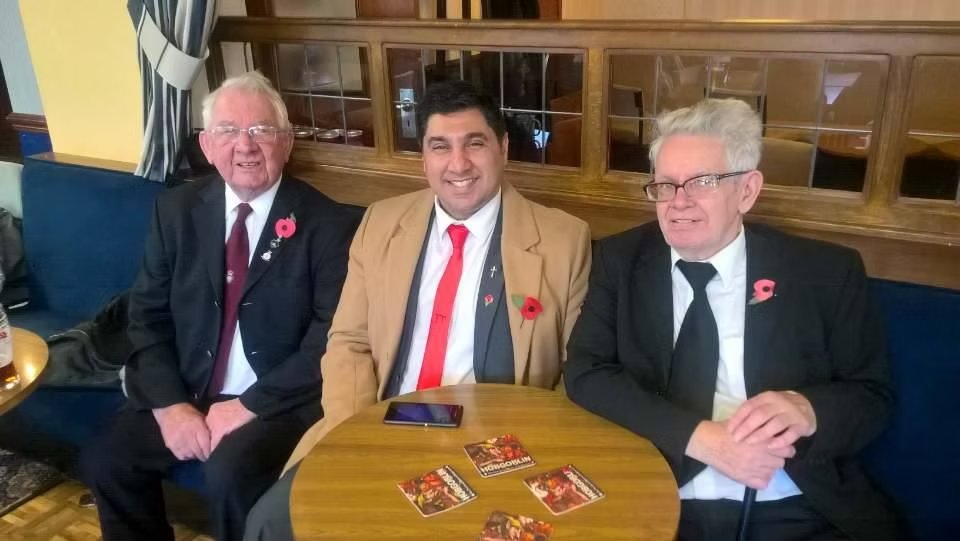 With local veterans and the Royal British Legion, 2017